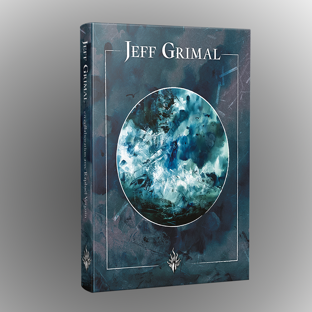 jeff grimal; artbook, peinture à l'huile, oil painting, great old ones, lovecraft, nature, pointillé, dots